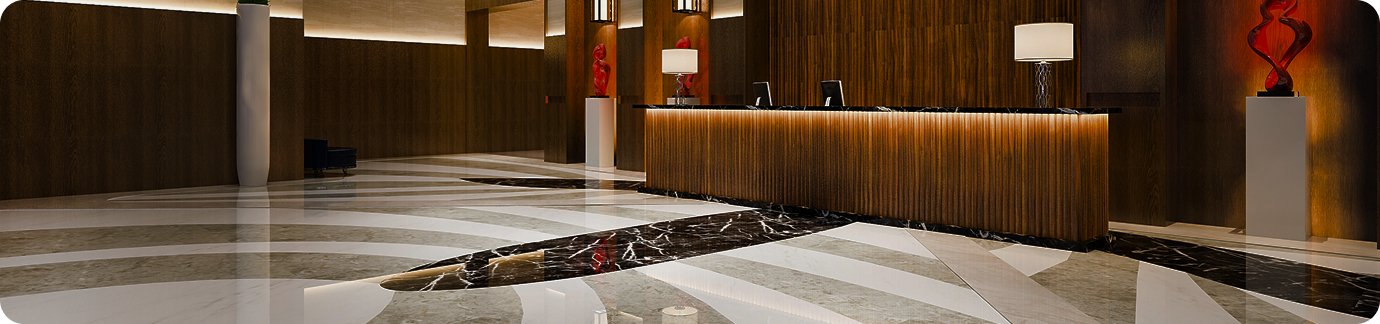 Tropical beach with palm trees and turquoise water